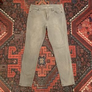 LOFT modern skinny grey jeans